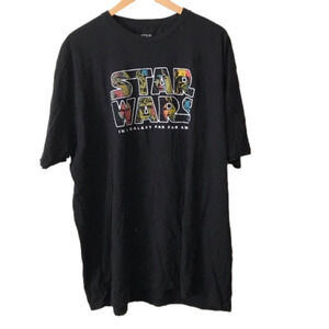 STAR Wars black T-shirt. Men’s 4 XL big and tall.